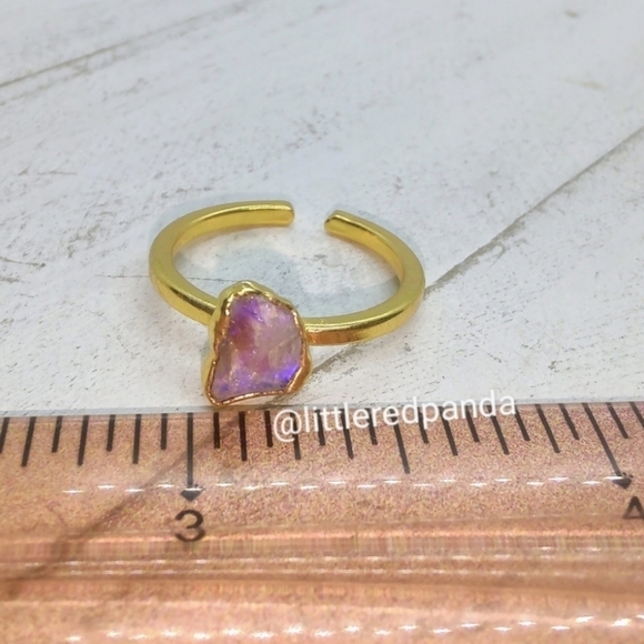 Australian rock opal adjustable ring - Picture 5 of 6